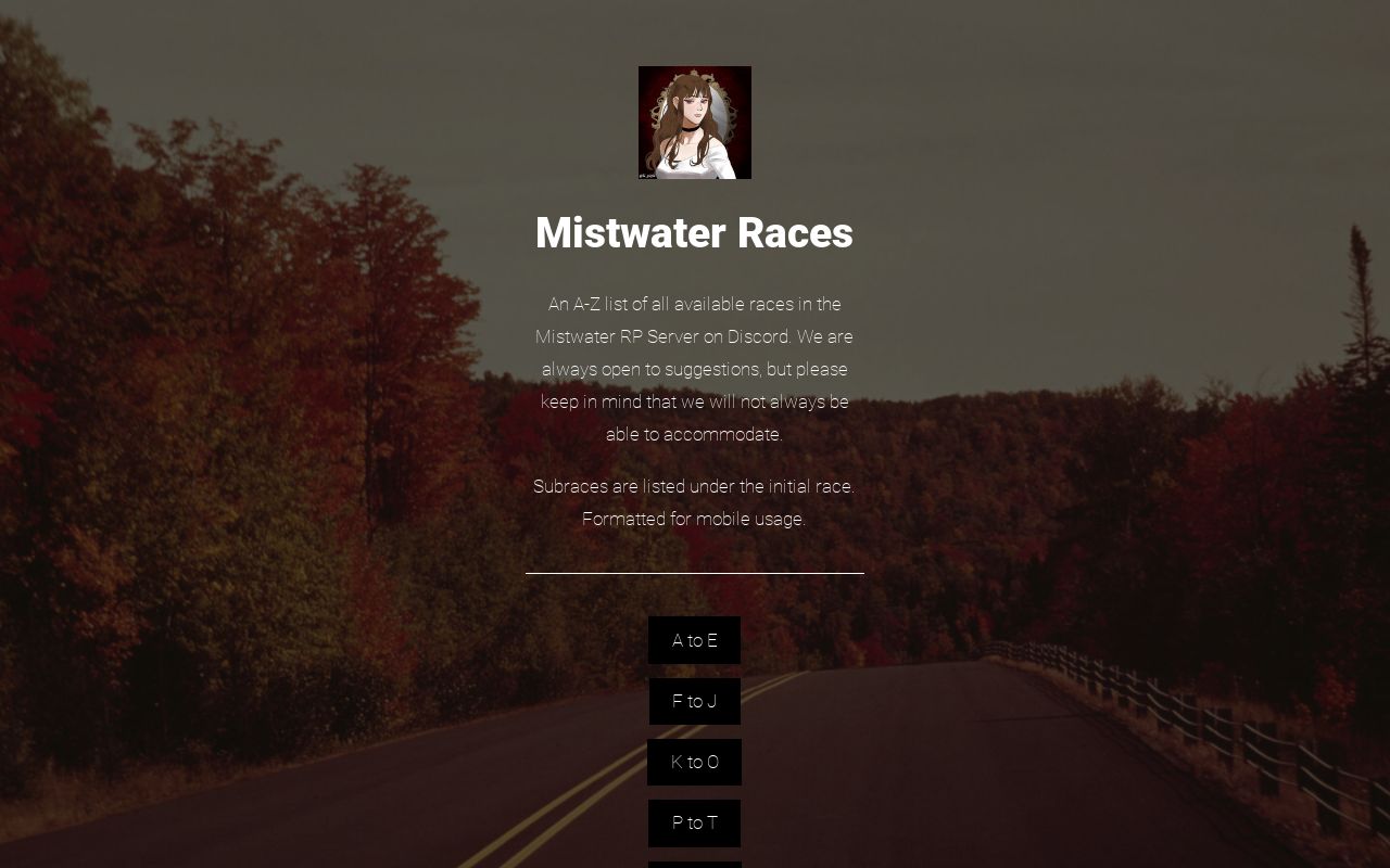Carrd profile picture for @races